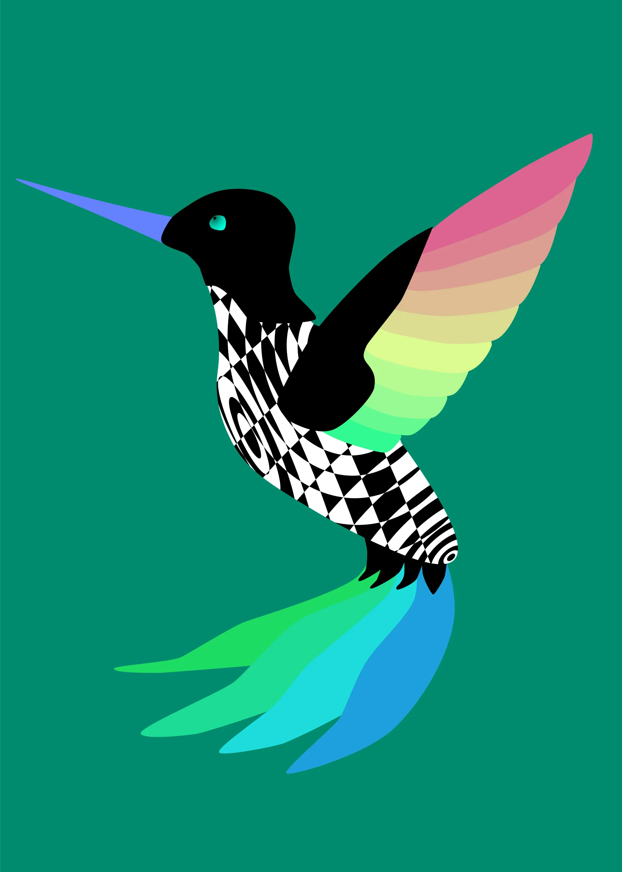 hummingbird artwork